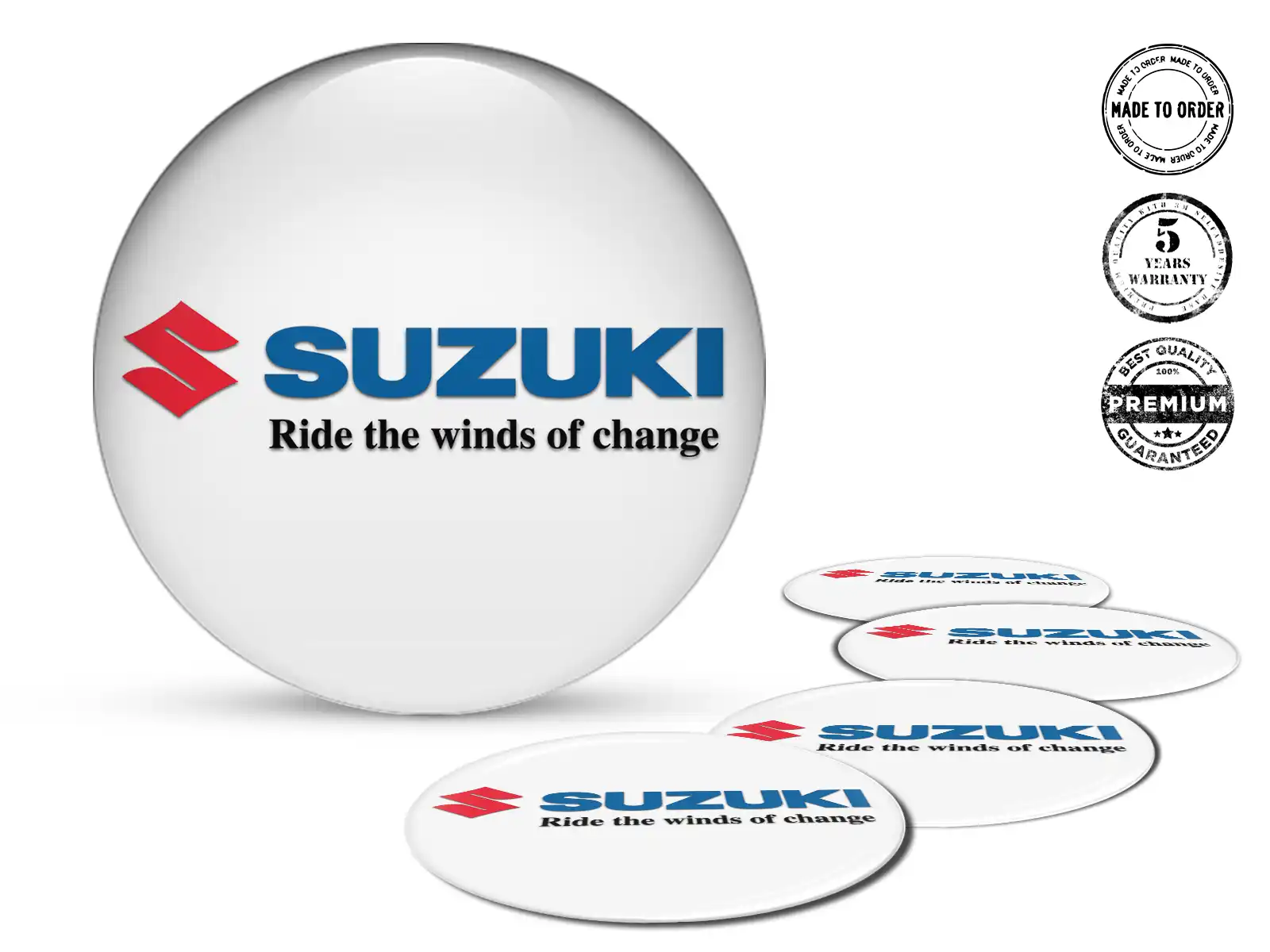 Suzuki Individuelle Dome-Aufkleber Rennsport-Embleme